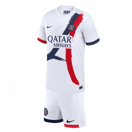 Dětský fotbalový dres Paris Saint-Germain 2024-25 Venkovní Krátký Rukáv (+ trenýrky)